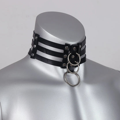 Kunstleren Halsband