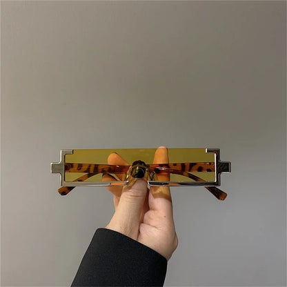 Rimless Rectangle Sunglasses – 5 Lens Colours | One Size | UV400