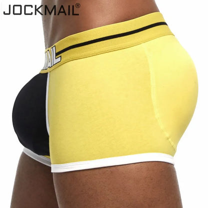 Push-Up Boxer Brief – Removable Sponge Cups | 5 Colours | M–2XL | Cotton