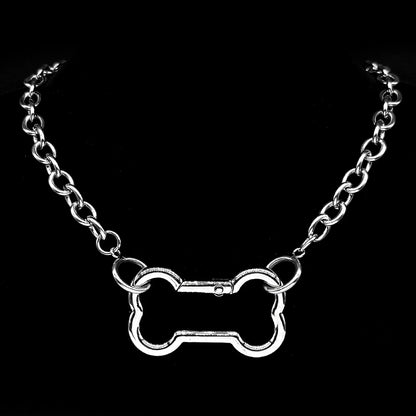 Dog Bone Pendant Necklace – 7 Styles | Stainless Steel | Punk & Goth