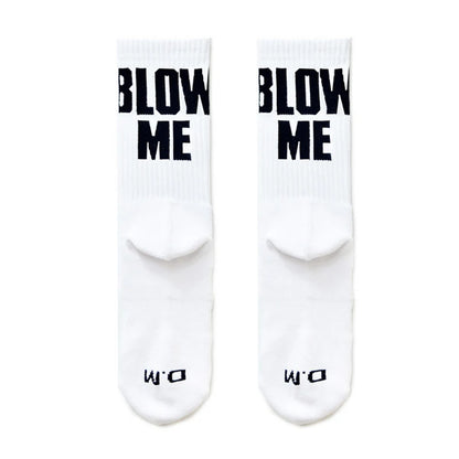 Statement Crew Socks – Black & White | One Size | Cotton & Elastane