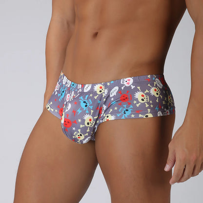 Clever-Men Slip met Skull Print. Laat je kont zien!