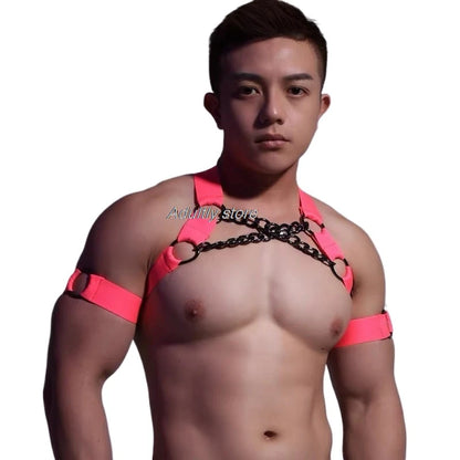 Pineapple-Wear Handcrafted Elastic Chain Harness | 7 Colours | One Size