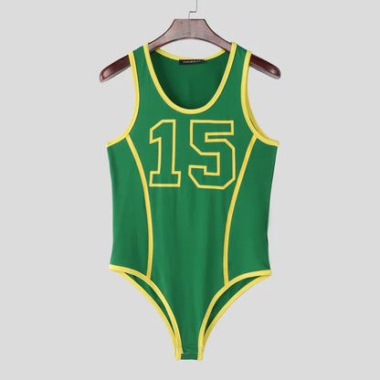 Patchwork Bodysuit – Sleeveless Stretch Bodysuit | S–3XL