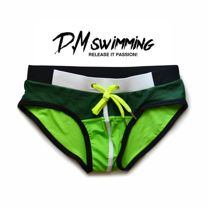 Low-Waist Swim Brief – 4 Colours | M–2XL | Cotton & Elastane