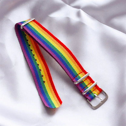 Rainbow Pride Bracelet – Adjustable | Nylon | Unisex
