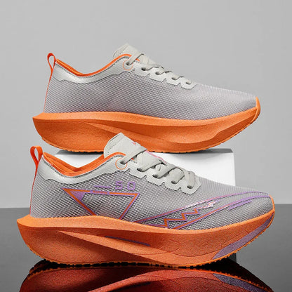 Lightweight Running Sneakers | Gray/Orange | EU 36–45