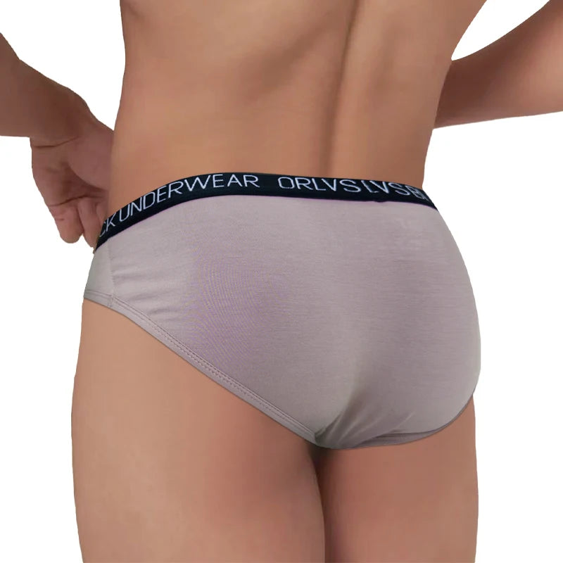Men's Hip Brief or Tanga | White, Pink & Black | M–2XL