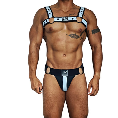 Neoprene Harness & Jockstrap Set – 7 Colours | One Size | Neoprene & Elastane