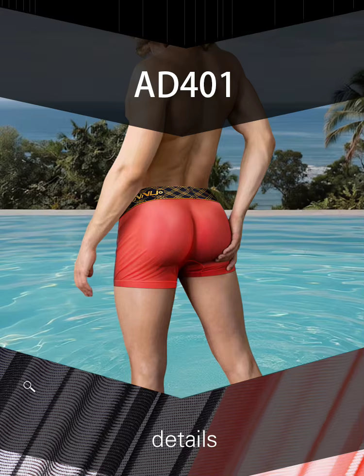 Ultra-Thin Transparent Short – 3 Colours | M–2XL | Nylon & Lycra