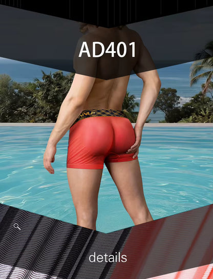Ultra-Thin Transparent Short – 3 Colours | M–2XL | Nylon & Lycra