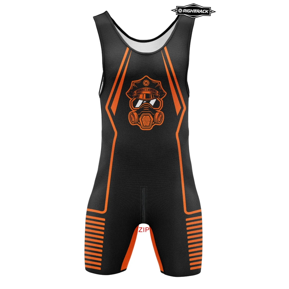Zipper Singlet Bodysuit – 11 Colours | S–5XL | Polyester