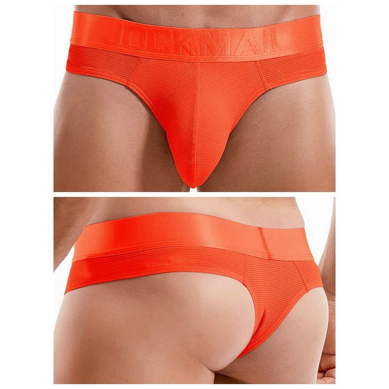 Colourful Waistband Thong – 9 Colours incl. Fluor | M–2XL | Nylon & Lycra
