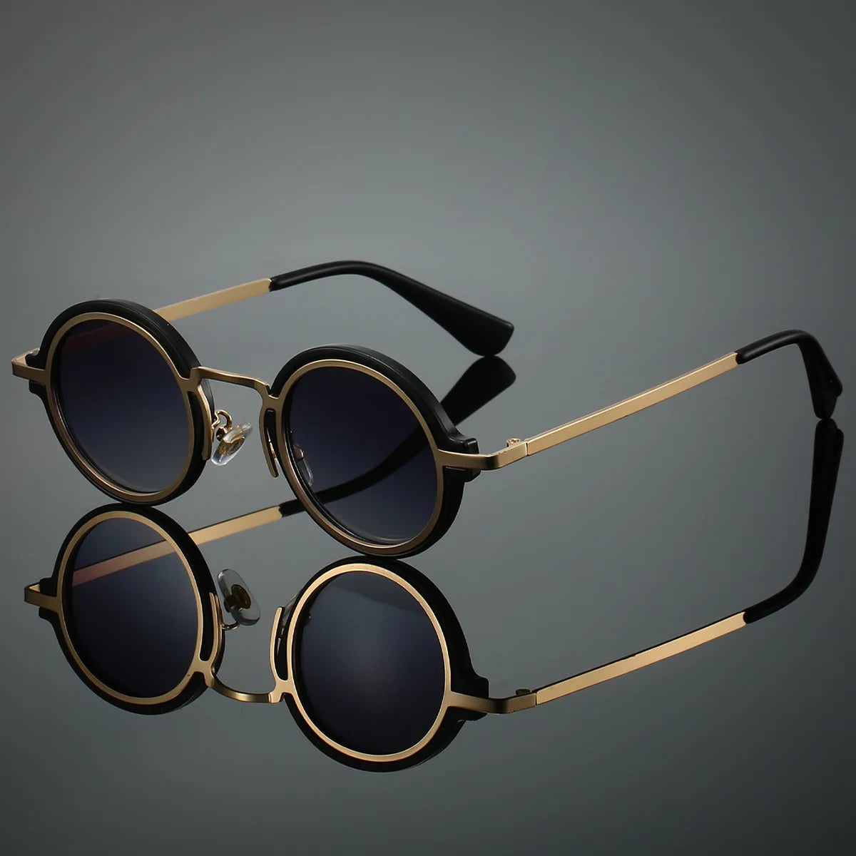 Photochromic Round Sunglasses – UV400 | 6 Colours | Alloy Frame