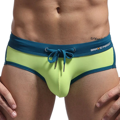 Solid Swim Brief – 4 Colours | S–XL | Nylon & Elastane