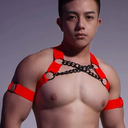 Pineapple-Wear Handcrafted Elastic Chain Harness | 7 Colours | One Size