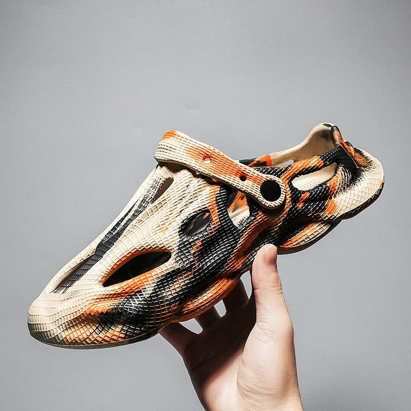 Camouflage Clog Slippers – Black Yellow, Black Red & Black White | EU 36–45