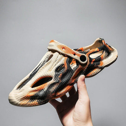 Camouflage Clog Slippers – Black Yellow, Black Red & Black White | EU 36–45