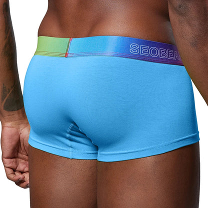 Seobean Rainbow Waistband Boxer Briefs – 4 Colours | M–2XL | Cotton & Elastane