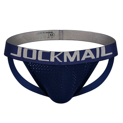 Low-Rise Mesh Thong Jockstrap – 4 Colours | M–2XL | Polyamide & Elastane