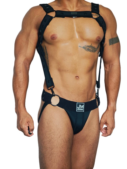 Neoprene Harness & Jockstrap Set – 7 Colour Combos | One Size | DIY Mix & Match