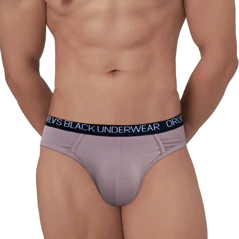 Men's Hip Brief or Tanga | White, Pink & Black | M–2XL