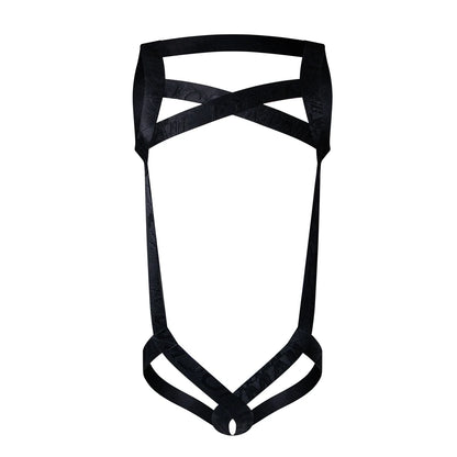 JOCKMAIL Hollow-Out Ring Strap Harness Bodysuit