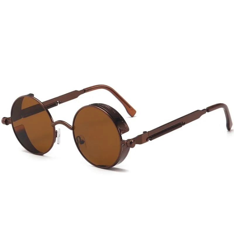 Round Metal Sunglasses – 10 Colours | One Size | Polarized Mirror & UV400