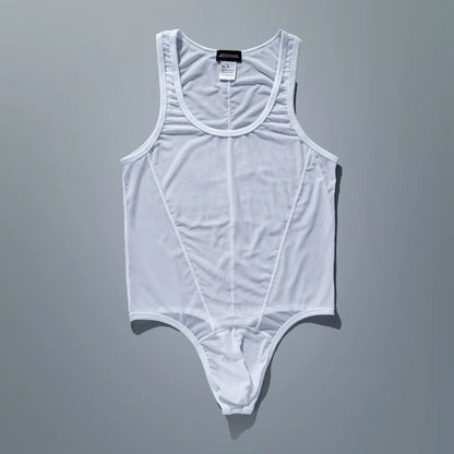 Jockmail Mesh Bodysuit Jockstrap – 6 Colours | M–XL | Nylon & Elastane