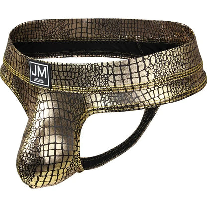 PU Leather U-Pouch Brief – 5 Colours | M–XL | Polyamide & Elastane