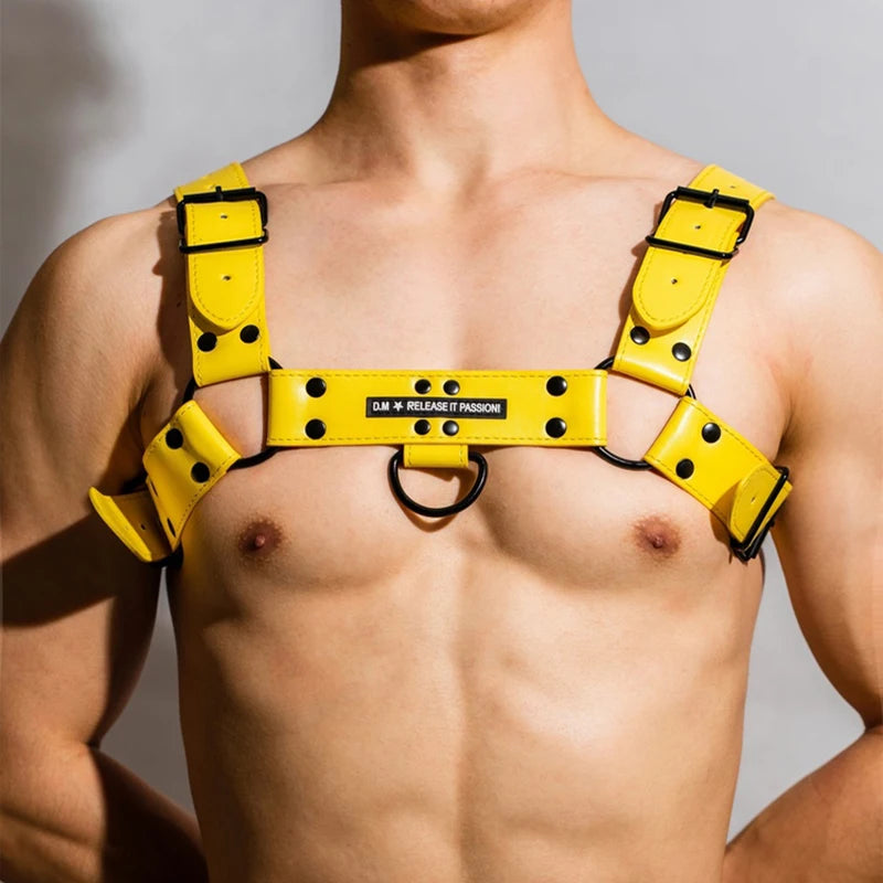 D.M. Faux Leather Body Harness