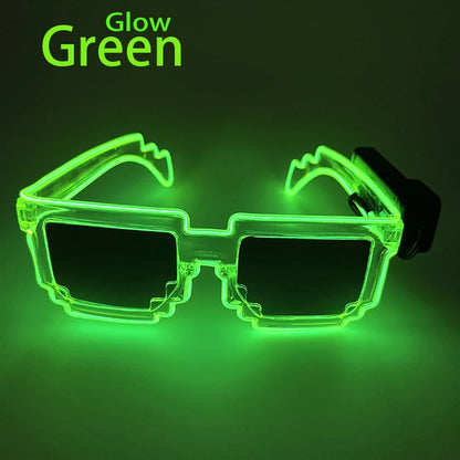 LED Light-Up Party Glasses – 9 Colours | One Size | Plastic