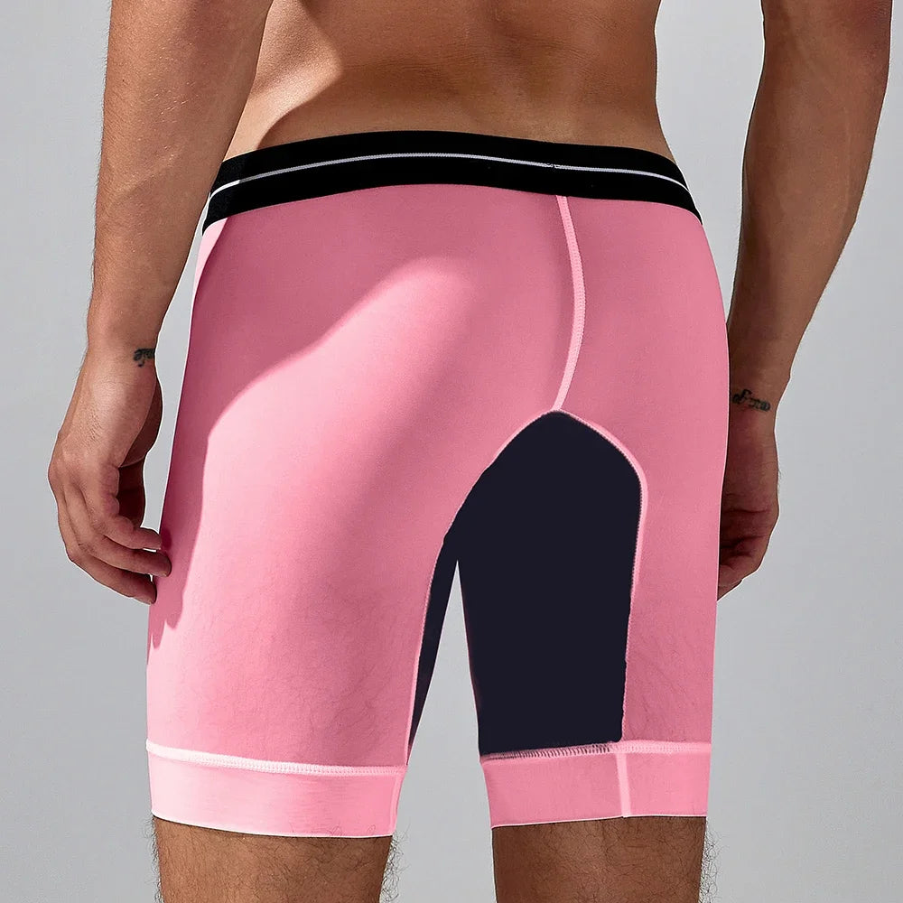 Long Boxer Brief – 4 Colours | M–2XL | Polyester & Lycra
