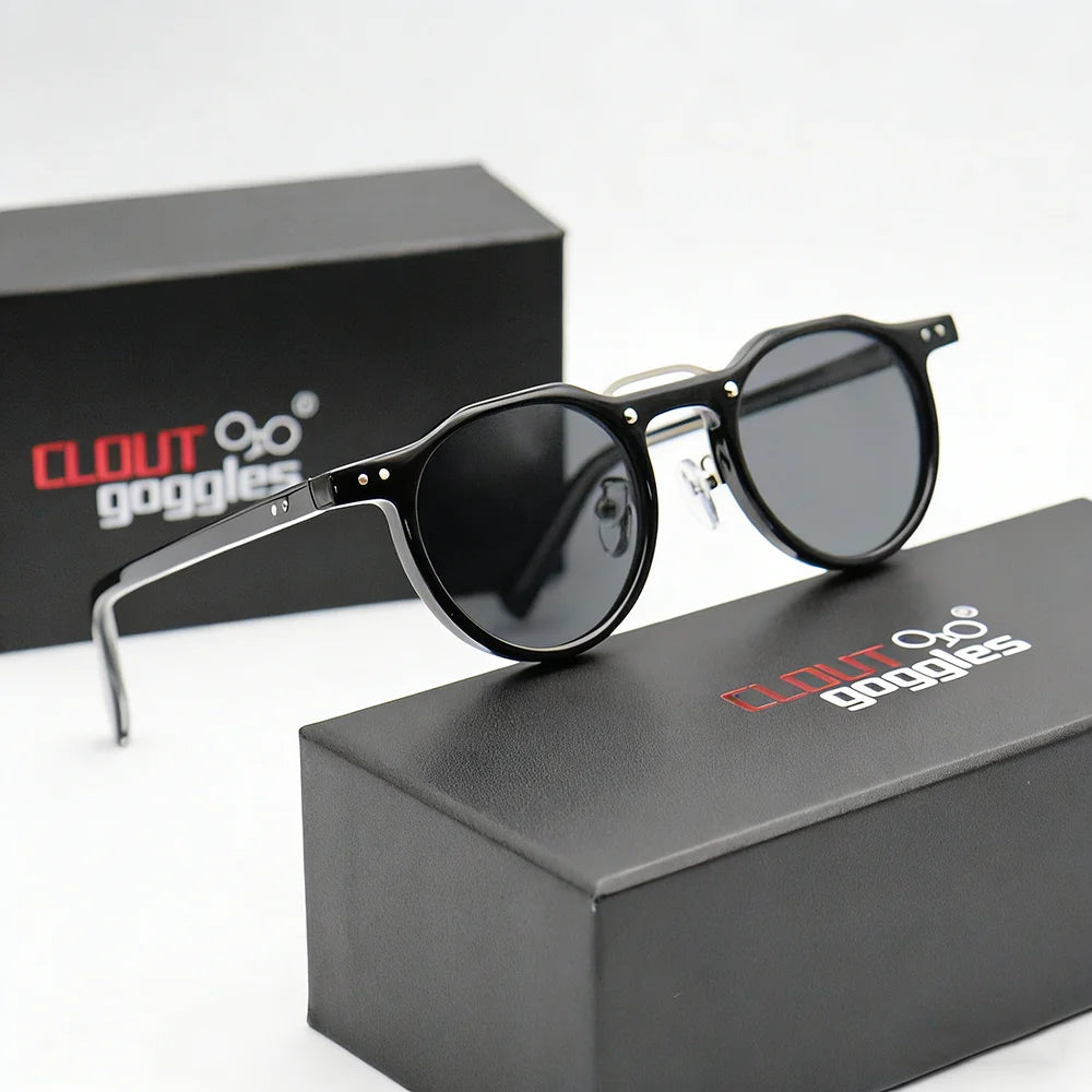 Round Double Beam Sunglasses – 5 Colours | One Size | Plastic & UV400