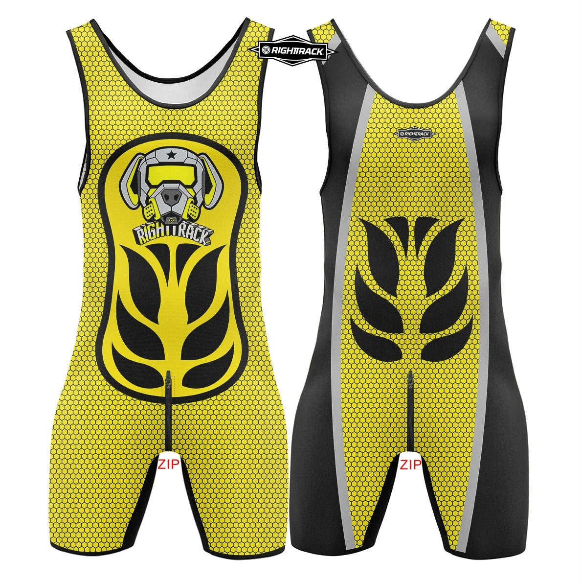 Dogs Play Singlet Bodysuit – 10 Colours | XS–5XL | Polyester