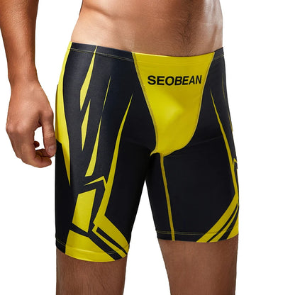 Quick-Dry Swim Brief – White & Black | M–2XL | Polyester & Elastane