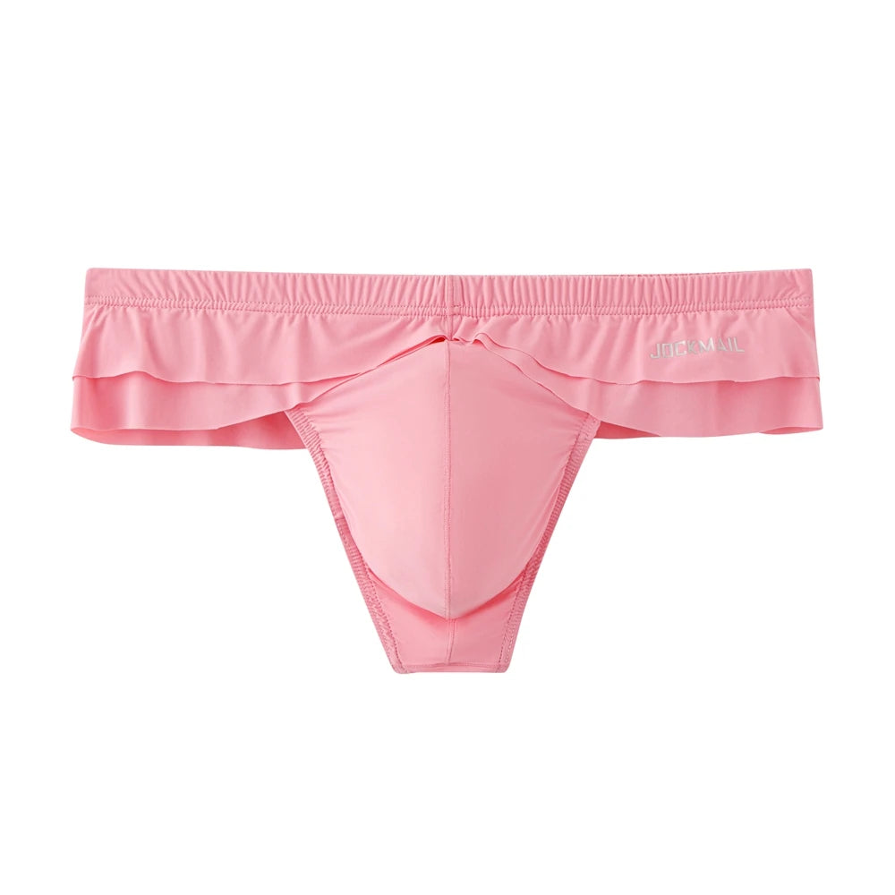 Ruffled Mini Skirt Thong – 5 Colours | M–XL | Nylon & Elastane