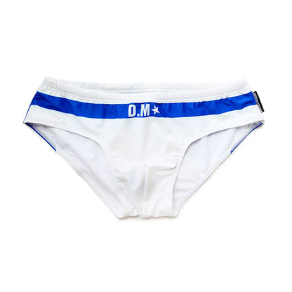 Letter Print Swimbrief – 3 Colours | M–2XL | Polyester & Elastane