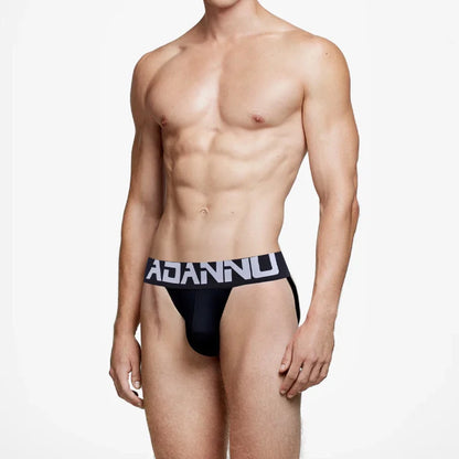 Men's Brief – Black & White | M–2XL | Cotton & Lycra