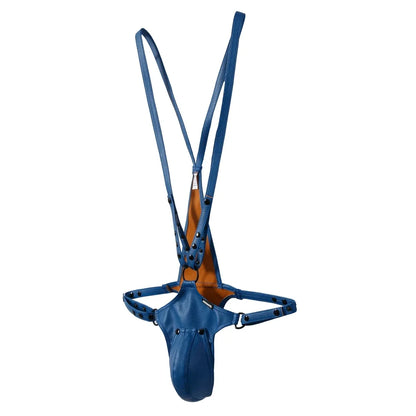 Jockstrap Body Harness – 7 Colours | One Size | Faux Leather & Mesh