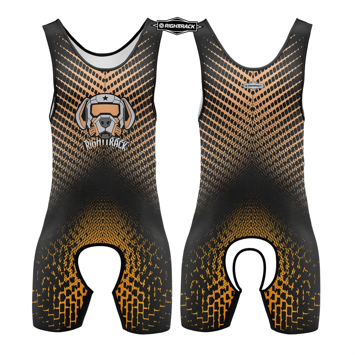 Dogs Play Open-Front Singlet Bodysuit – 10 Colours | XS–5XL | Polyester