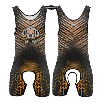 Dogs Play Open-Front Singlet Bodysuit – 10 Colours | XS–5XL | Polyester