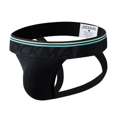 Cotton Jockstrap – Black & White | M–2XL | Cotton & Lycra