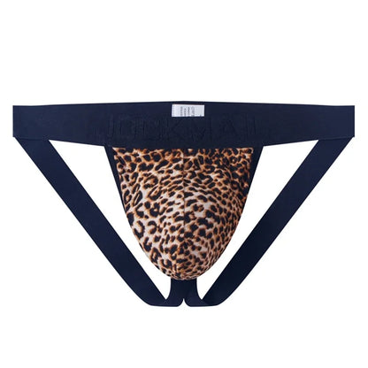 Snakeskin & Leopard Print Jockstrap – 4 Colours | M–2XL | Polyester & Mesh