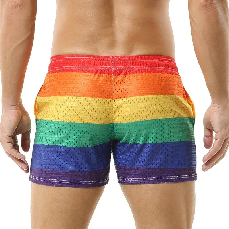 Brave Person Rainbow Mesh Swim Short – Proud Boy | S–XL