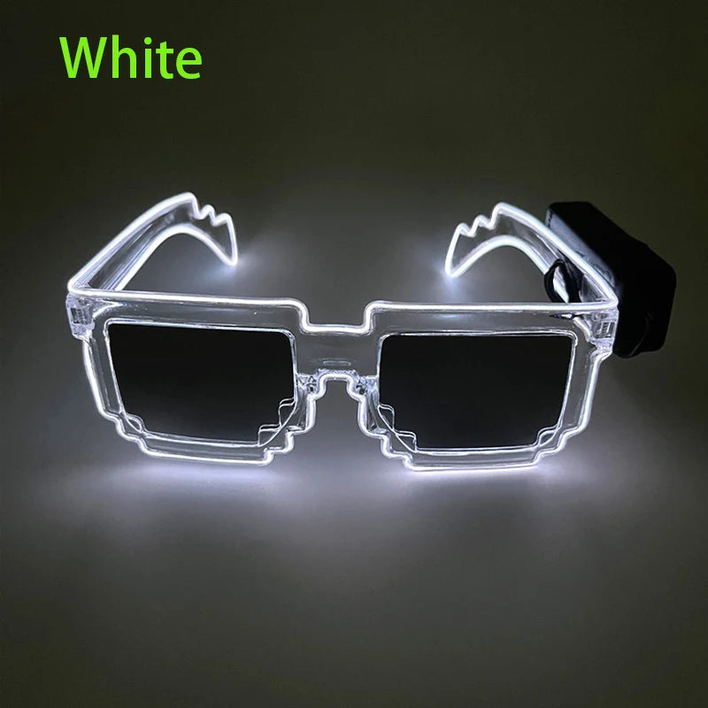 LED Light-Up Party Glasses – 9 Colours | One Size | Plastic