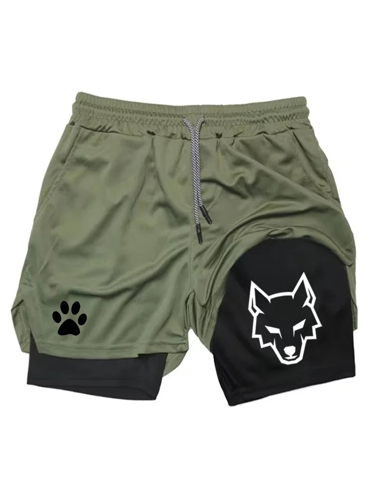 2-in-1 Sports Gym Shorts – 6 Colours | M–3XL | Polyester