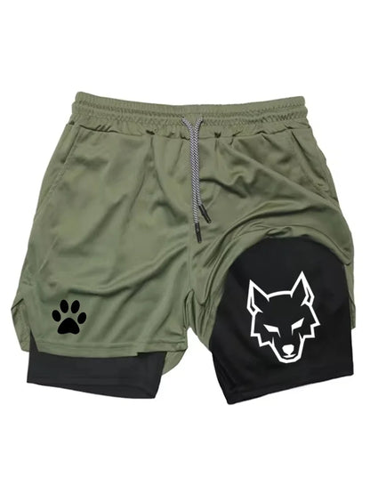 2-in-1 Sports Gym Shorts – 6 Colours | M–3XL | Polyester