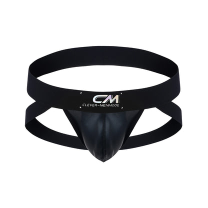 Faux Leather Jockstrap Thong – 2 Colours | M–XL | Polyester & Elastane