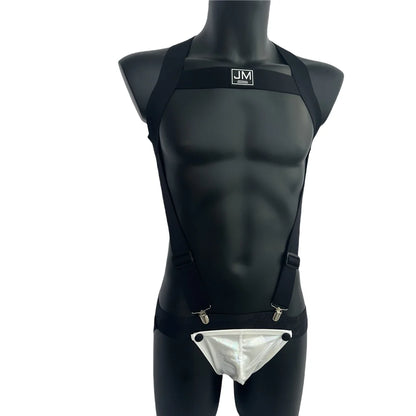 Harness & Jockstrap Set with Removable Pouch – 8 Colours | M–XL | Nylon & Elastane
